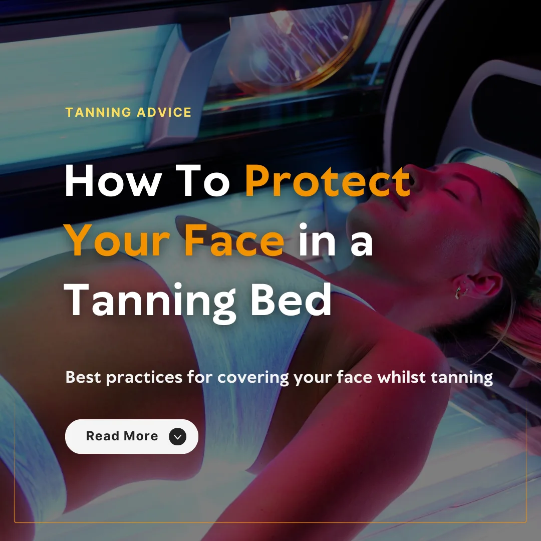 how to protct your face in a tanning bed blog image